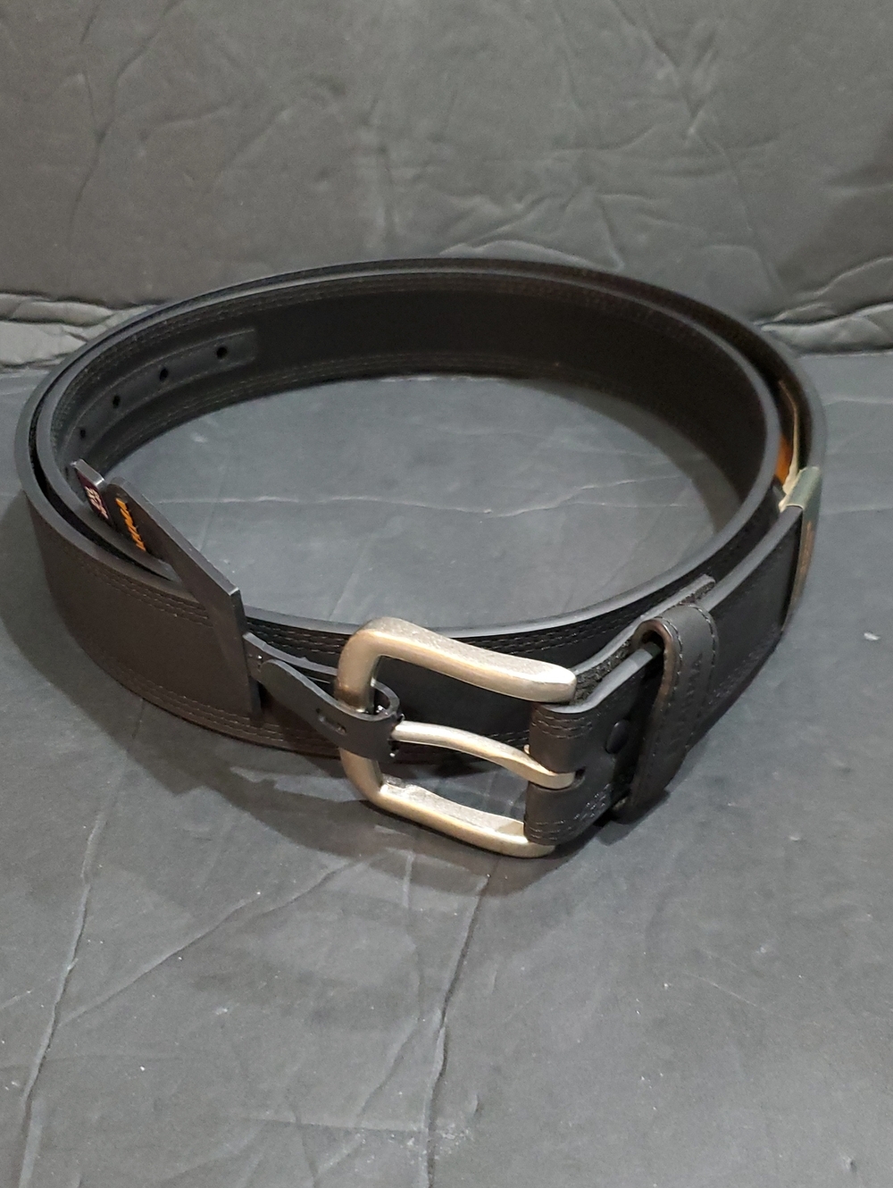 Brahma men's black belt with reinforced holes size 2XL 46-48 brand new